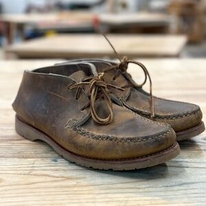 Men’s rancourt hand stitched moc toe chukka boots